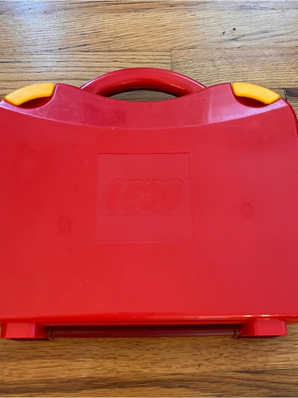 Lego Red Travel Carry Case with Yellow Latches